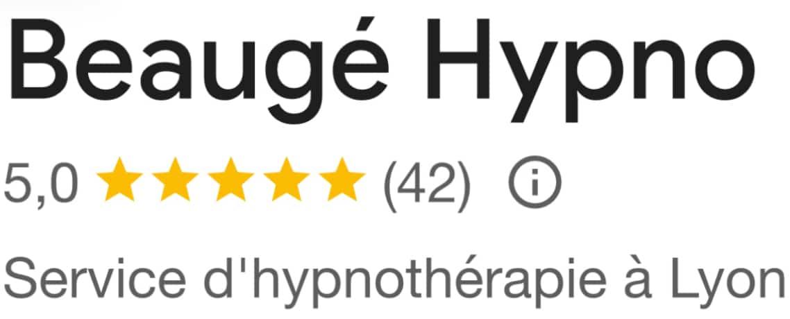 Hypnothérapeute 5* sur Lyon Beaugé Hypno : noté 5/5 sur Google